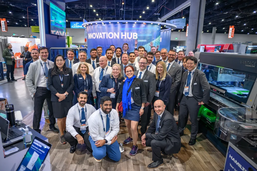 A large professional group photo of attendees at a medical conference in San Diego, capturing industry networking and healthcare leadership.